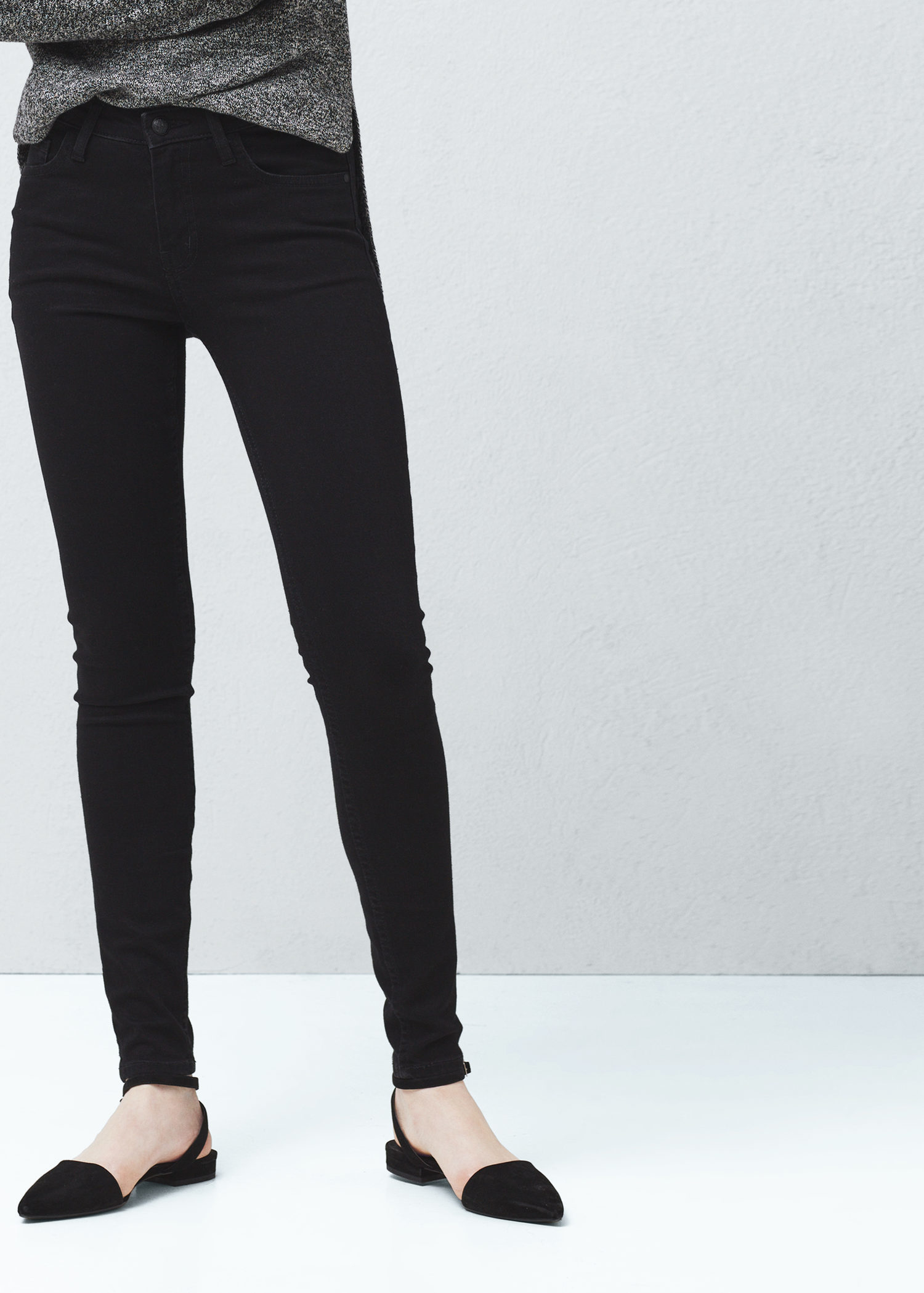 mango black skinny jeans