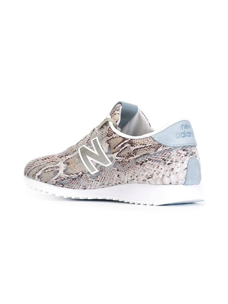 New Balance Snakeskin Print Trainers in Grey (Brown) | Lyst UK
