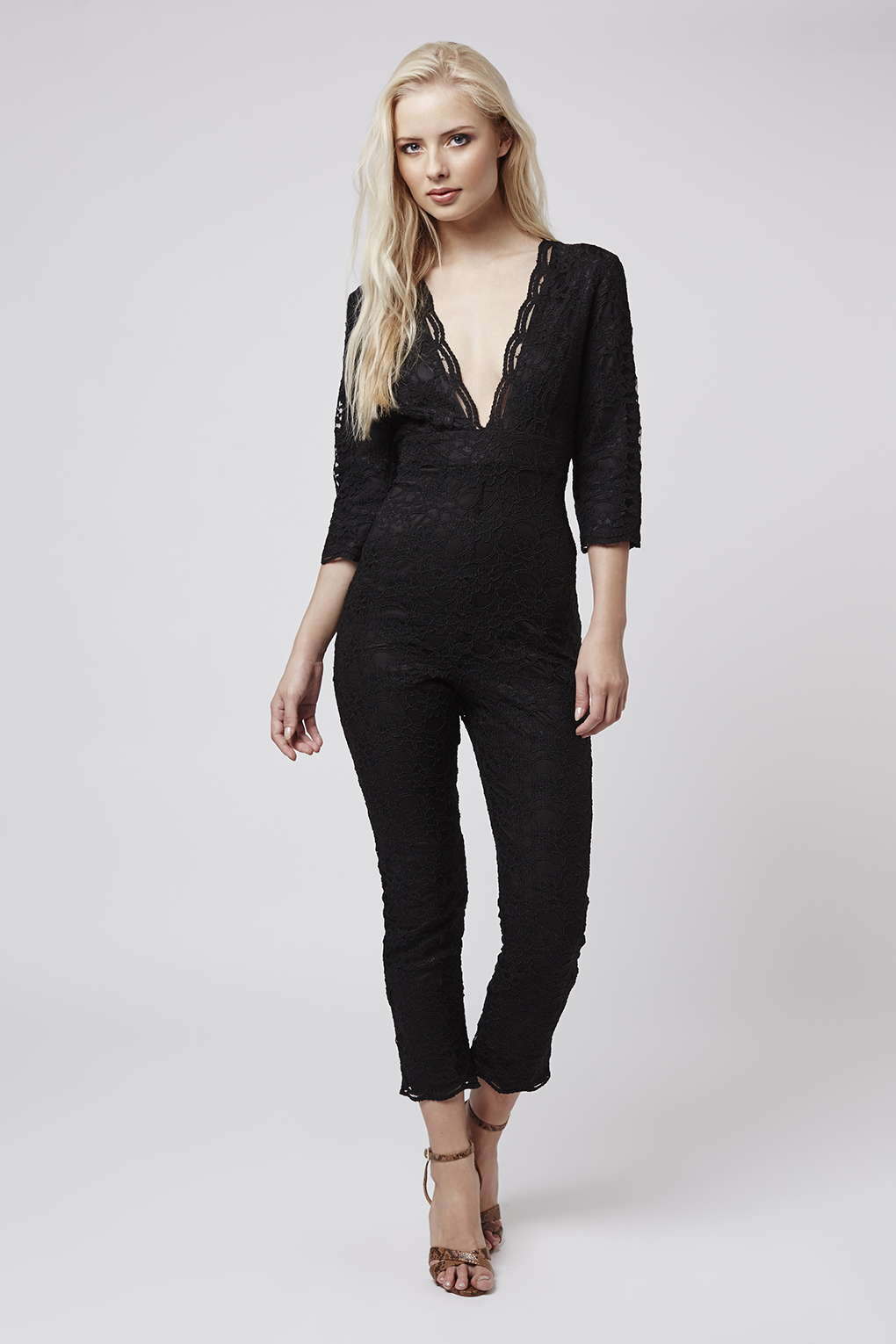 topshop lace jumpsuit