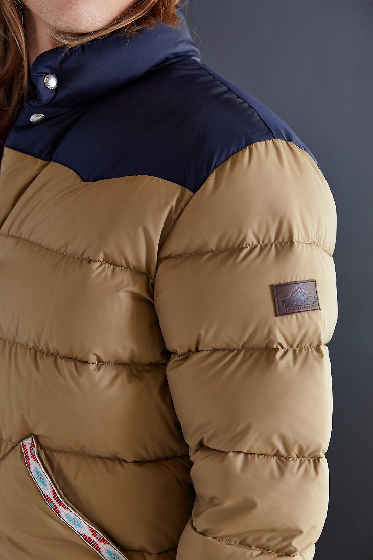tan puffer jacket mens