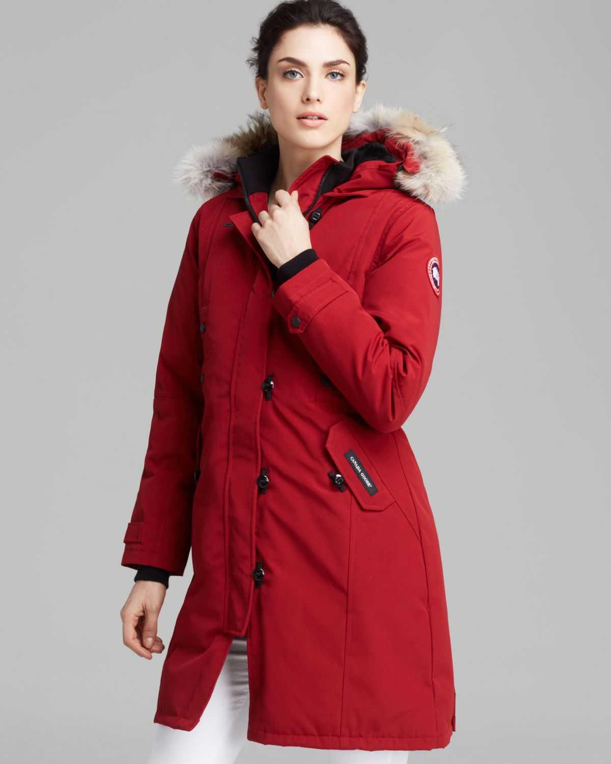 Canada Goose hats sale price - Canada goose Kensington Parka in Red (Redwood) | Lyst