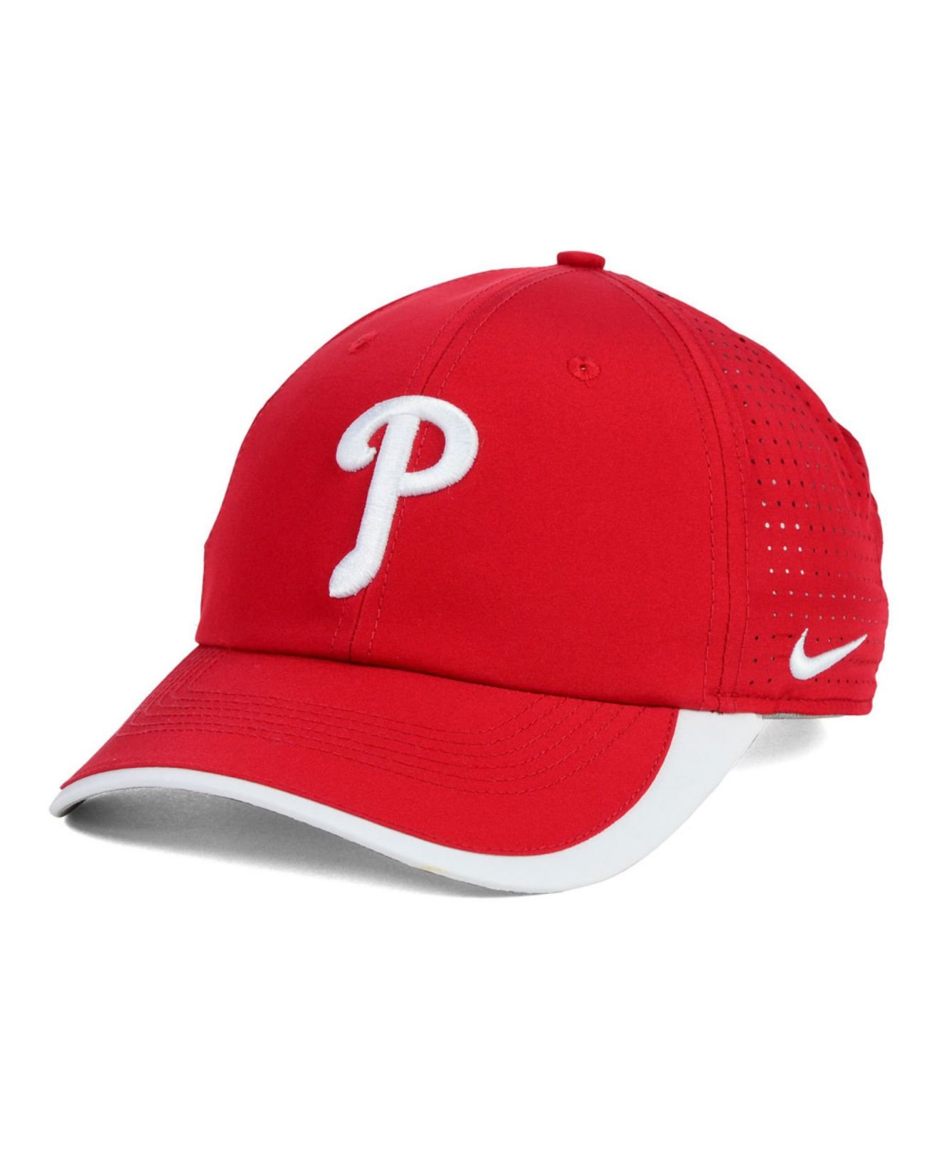 Nike Philadelphia Phillies Featherlite Cap in Red for Men - Lyst