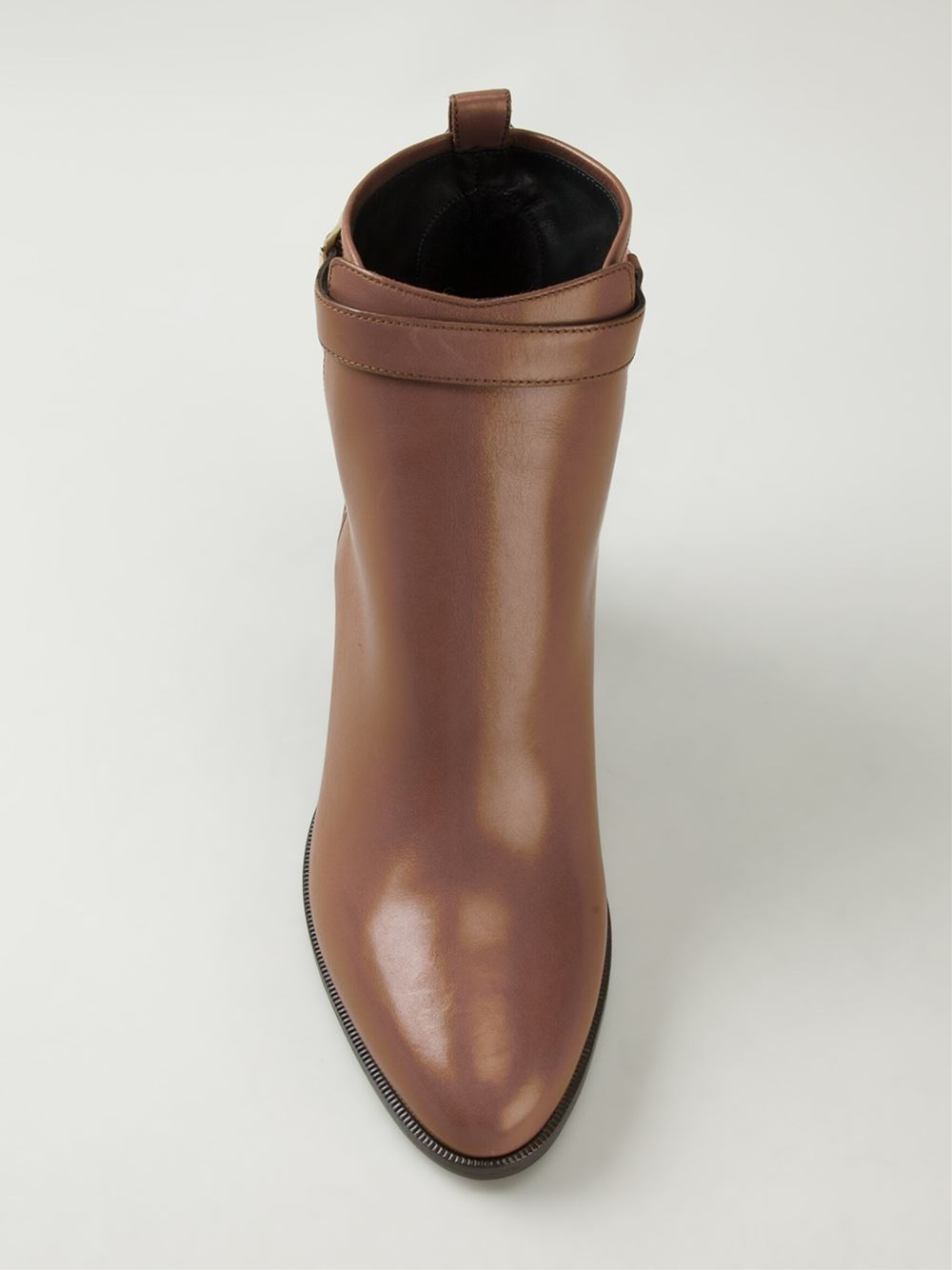Burberry 'House' Check Ankle Boots in Brown - Lyst
