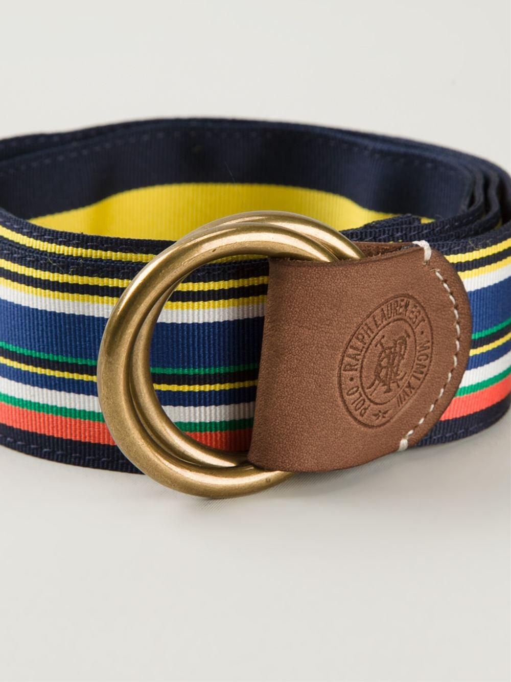 Polo Ralph Lauren Striped Belt in Blue for Men - Lyst