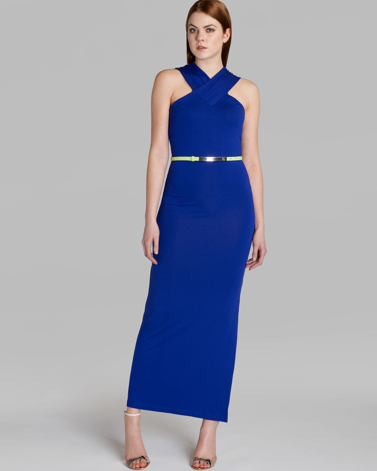 ted baker blue maxi dress
