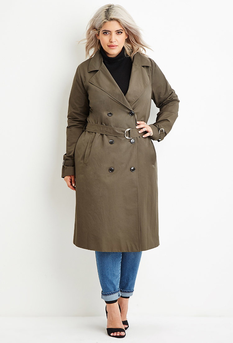 Forever 21 plus size trench coat