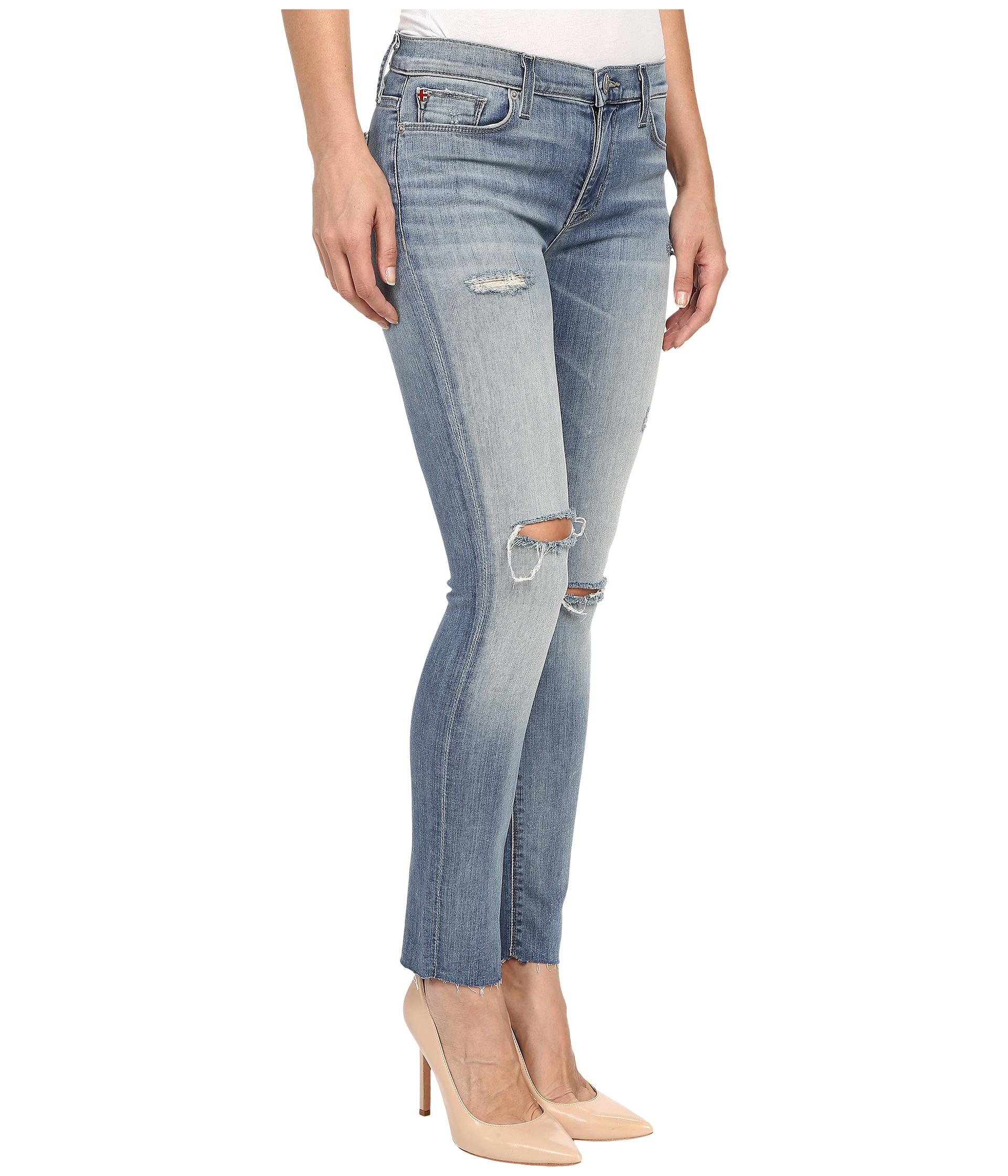 hudson shine mid rise skinny jeans