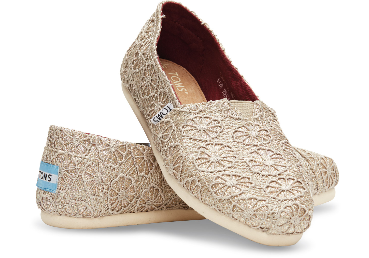rose gold glimmer toms