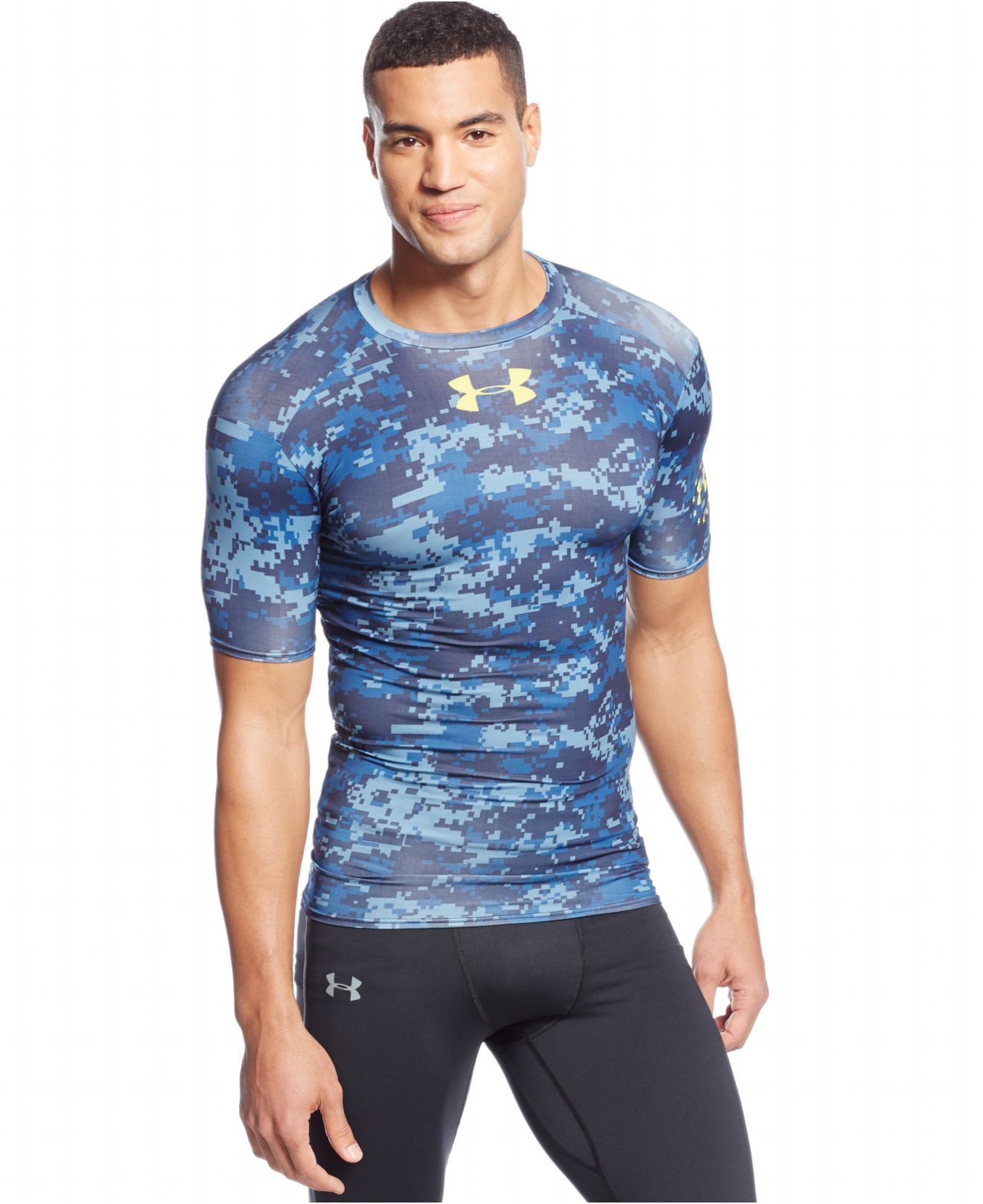 Under armour Digi-camo Compression T-shirt in Green for Men | Lyst