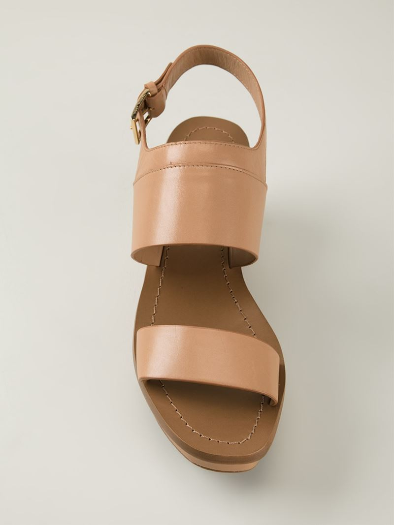 tory burch nude wedges