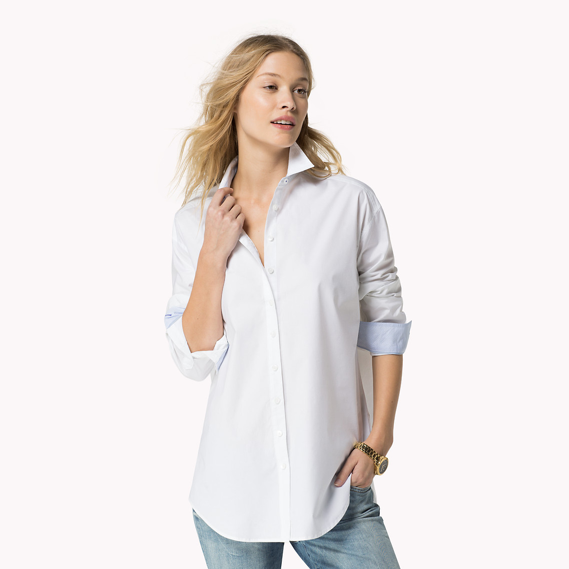 tommy hilfiger boyfriend shirt