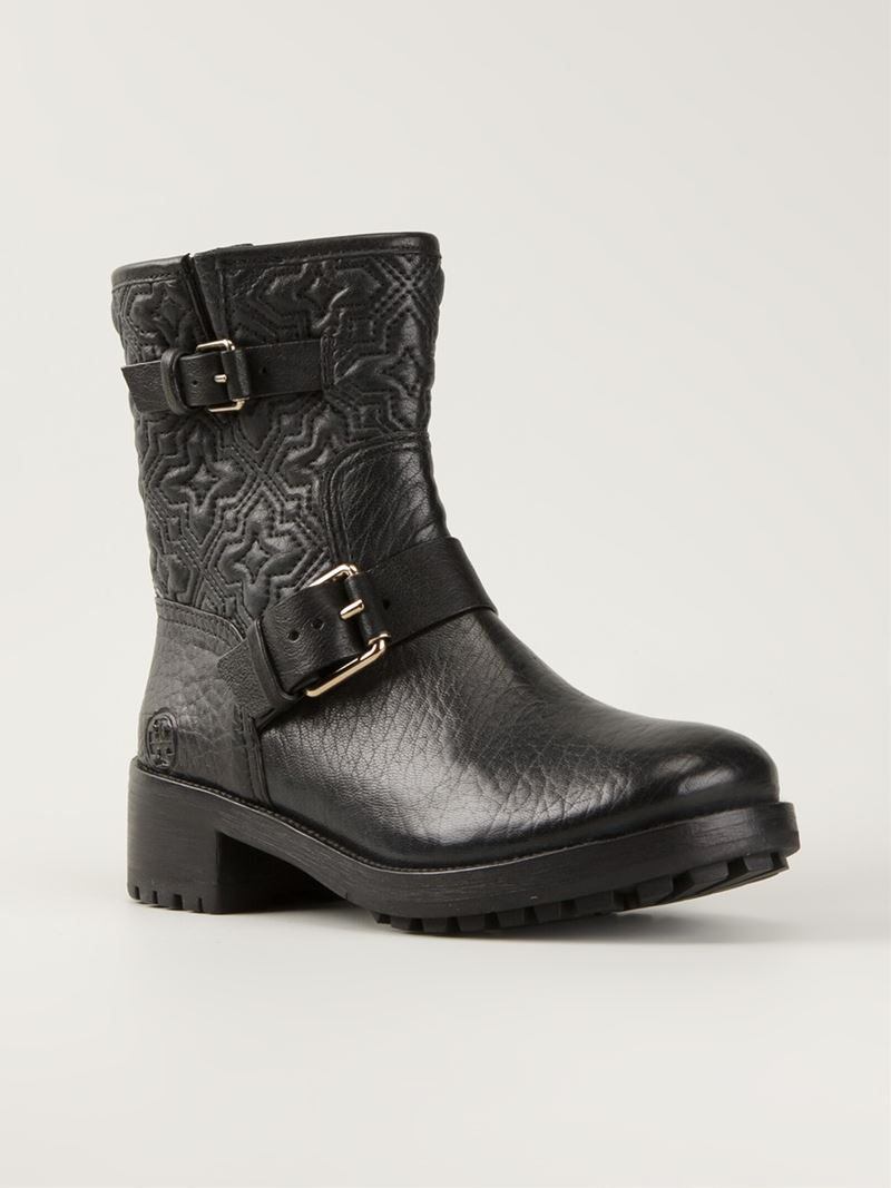 tory burch biker boots