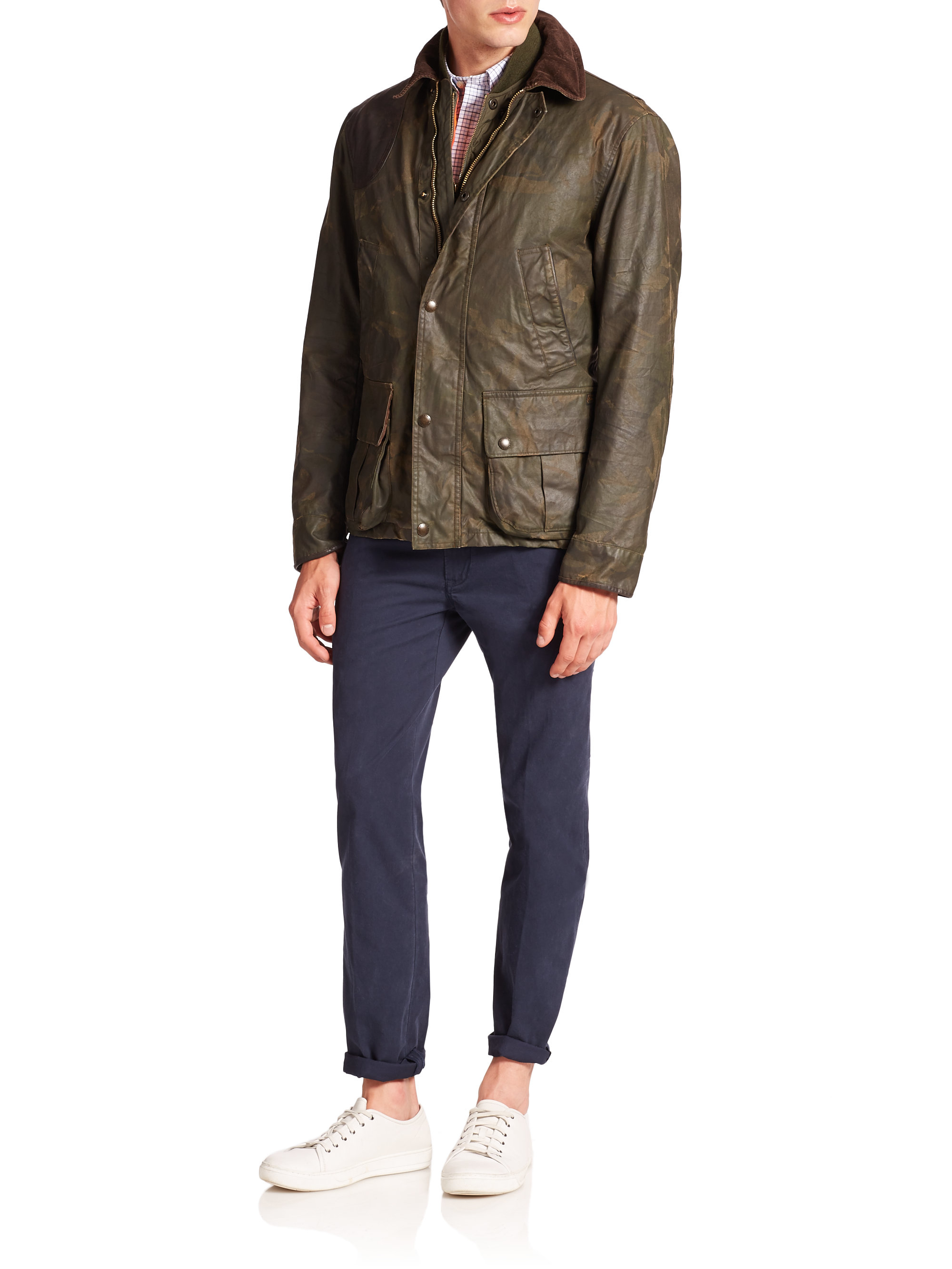 Lyst - Polo Ralph Lauren Yarlet Cotton Oilcloth Hunting Jacket & Removable Vest in Green for Men