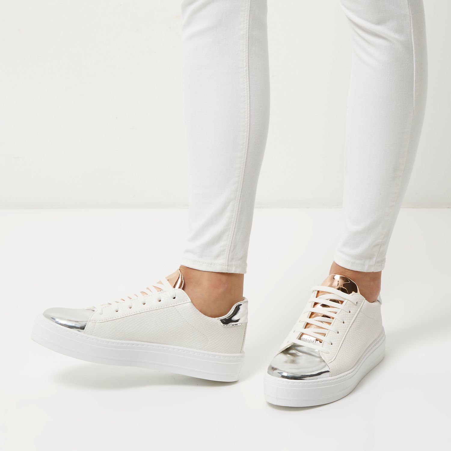river island platform trainers