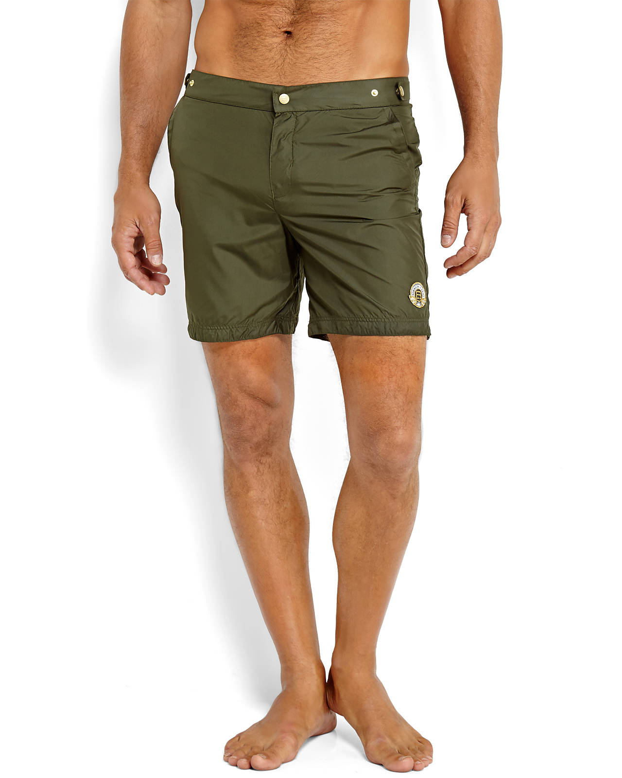 olive green swim trunks