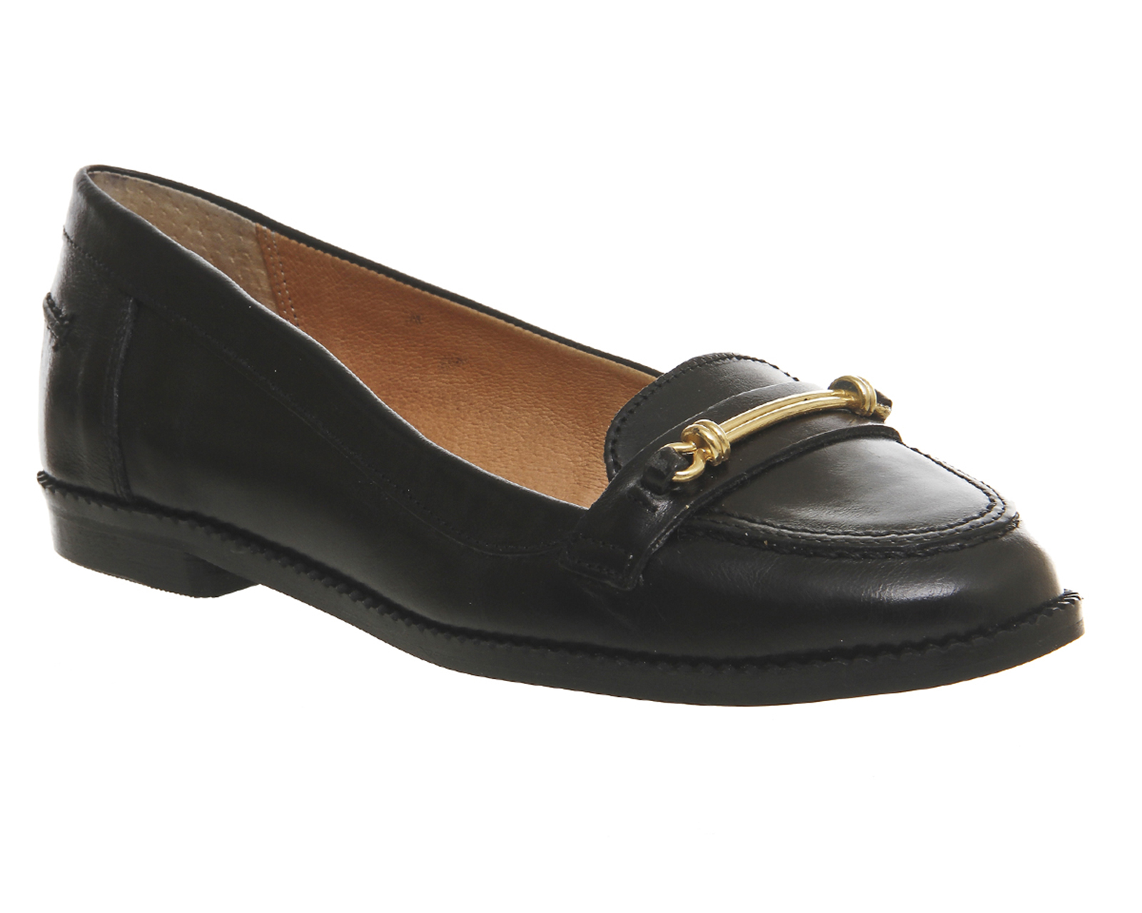 office black loafers office ralph metal trim loafers in black lyst office black loafers office ralph metal trim loafers in black lyst