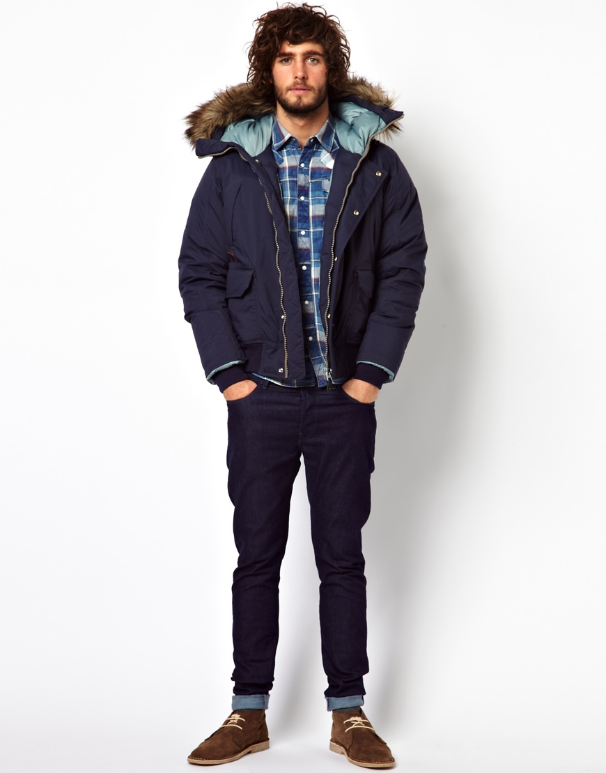 Lyst - G-Star Raw Quilted Bomber Jacket Mountain Hooded Down Filled in ...