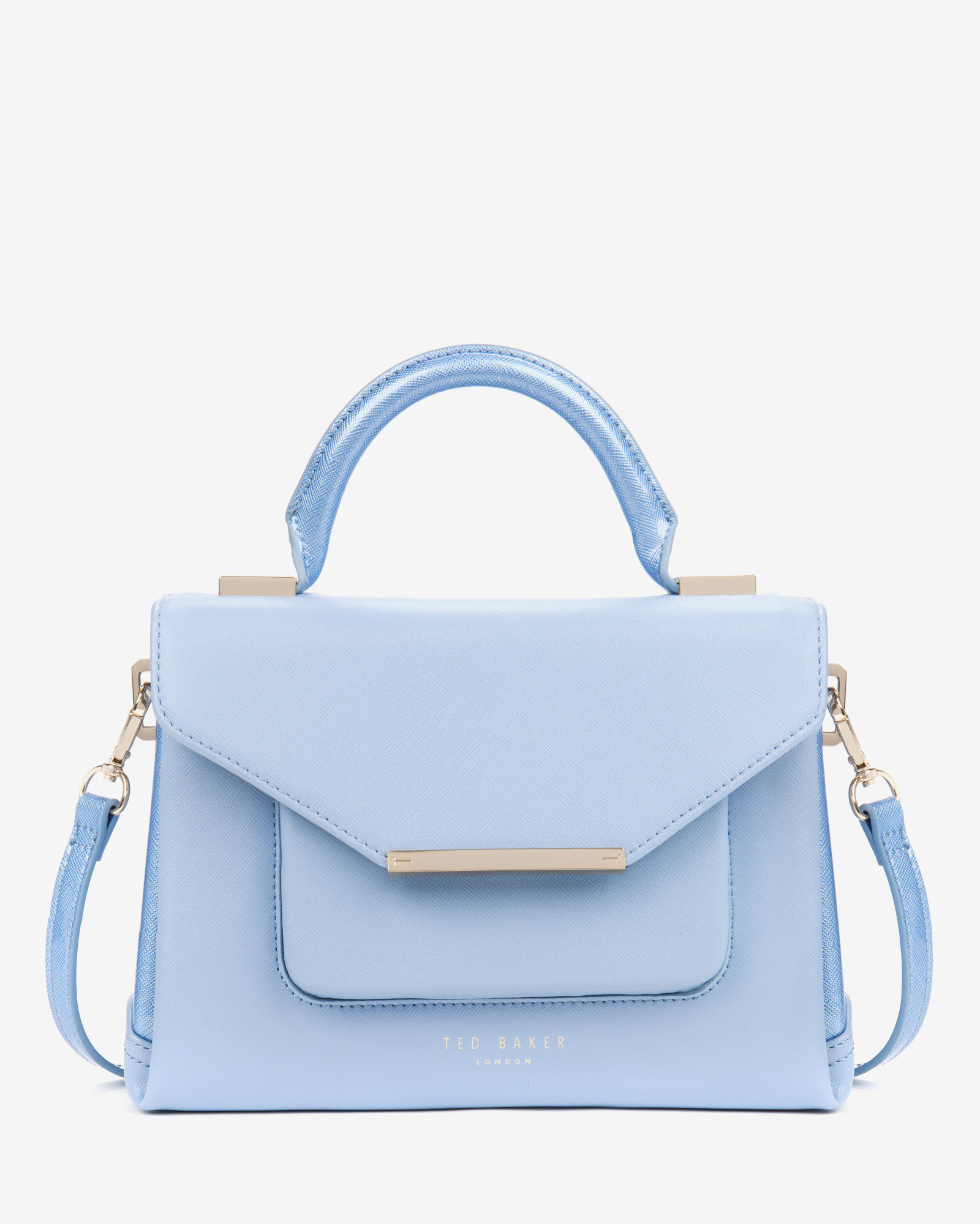Bedachtzaam Prematuur Afstotend Ted Baker Mariza Crosshatch Lady Bag in Blue | Lyst