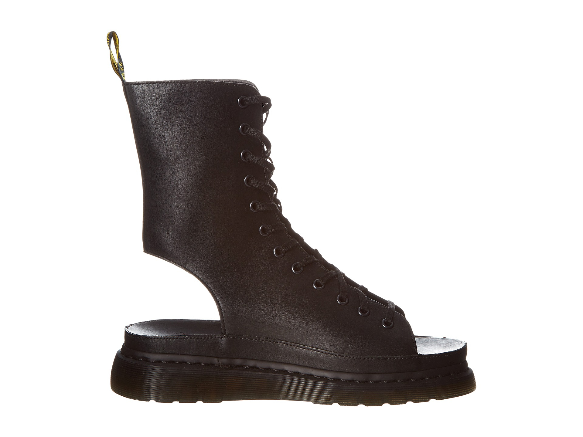 open toe doc martens