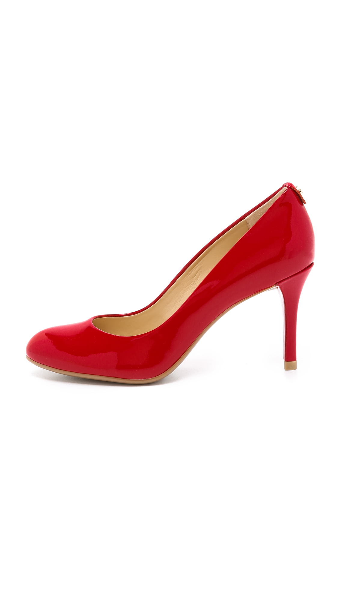 MICHAEL Michael Kors Leather Flex Pumps in Red | Lyst