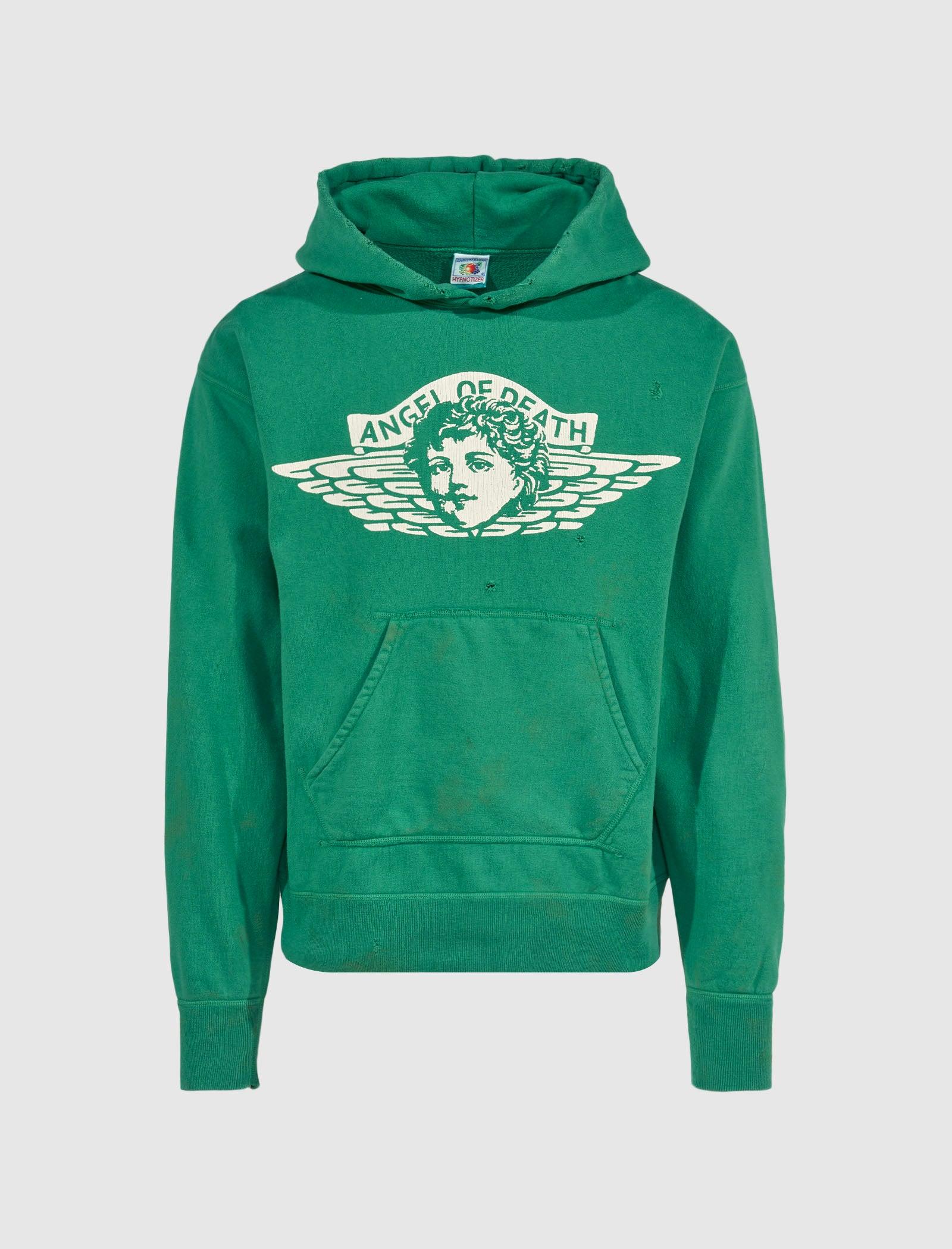 Saint Michael Angel Hoodie in Green for Men Lyst