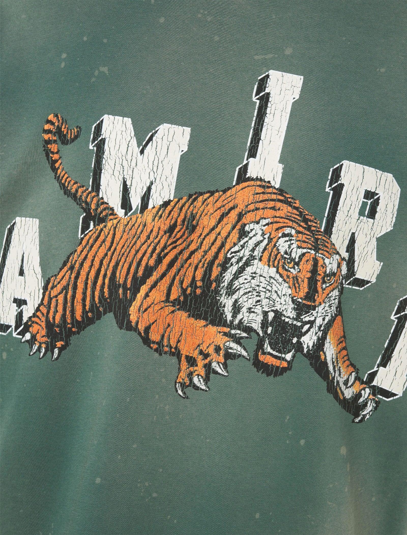 Amiri Men's Collegiate Tiger Crewneck T-Shirt