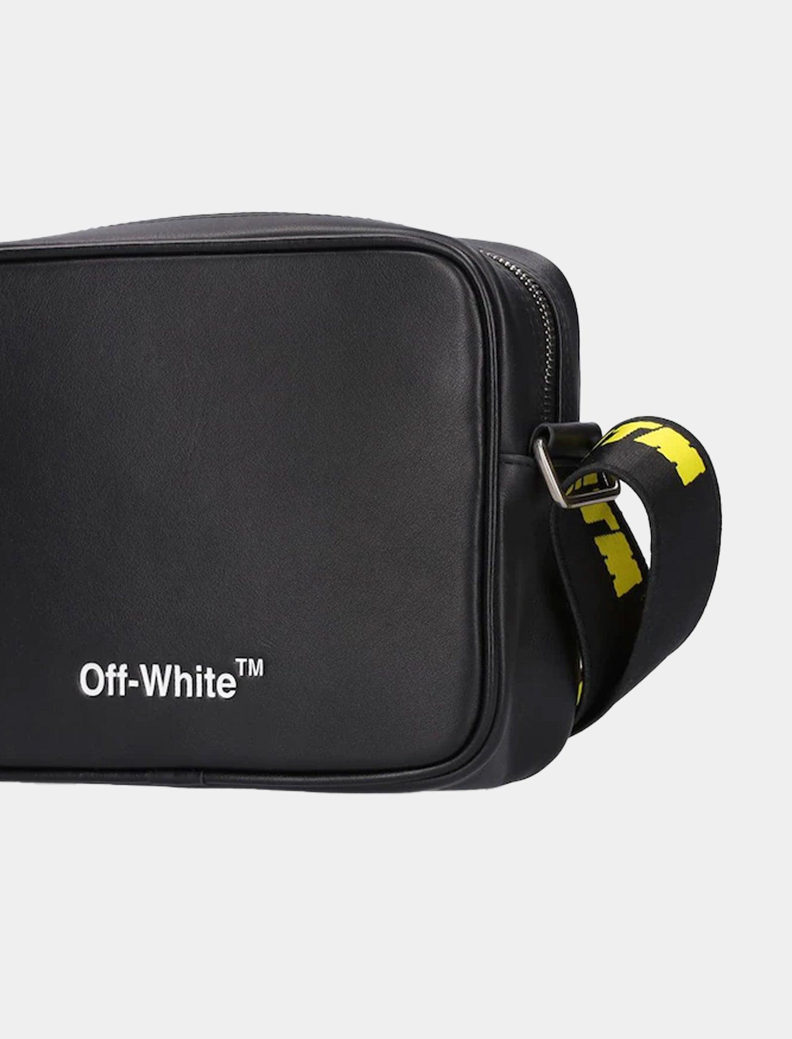 Off-White c/o Virgil Abloh Leather Crossbody Bag in Metallic for Men