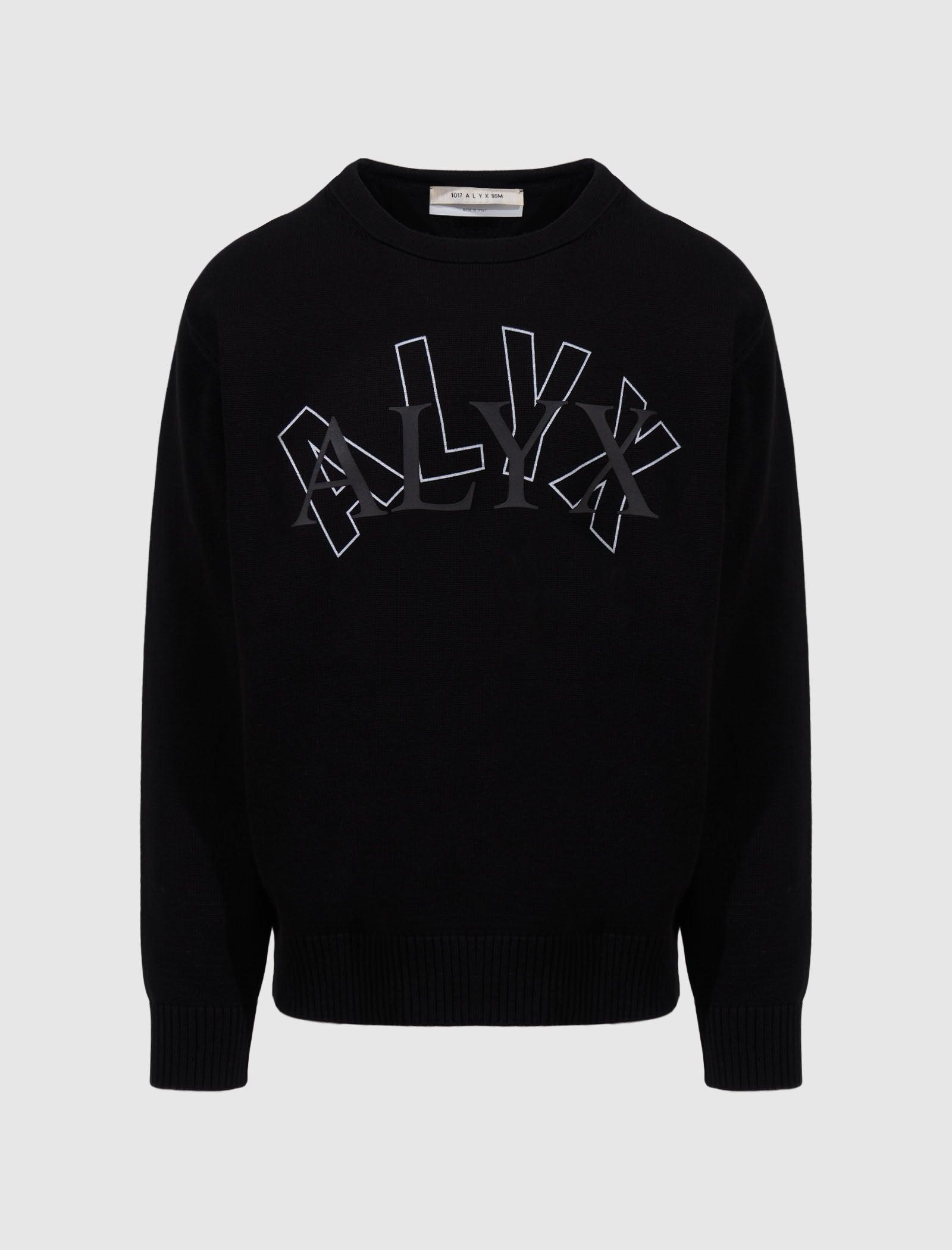 1017 ALYX 9SM Arch Logo Crewneck Sweater in Black for Men | Lyst