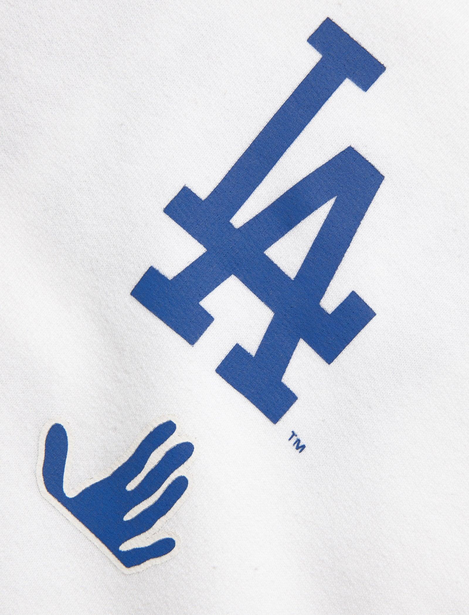 Off-White c/o Virgil Abloh Mlb La Dodgers Cotton Jersey Hoodie in