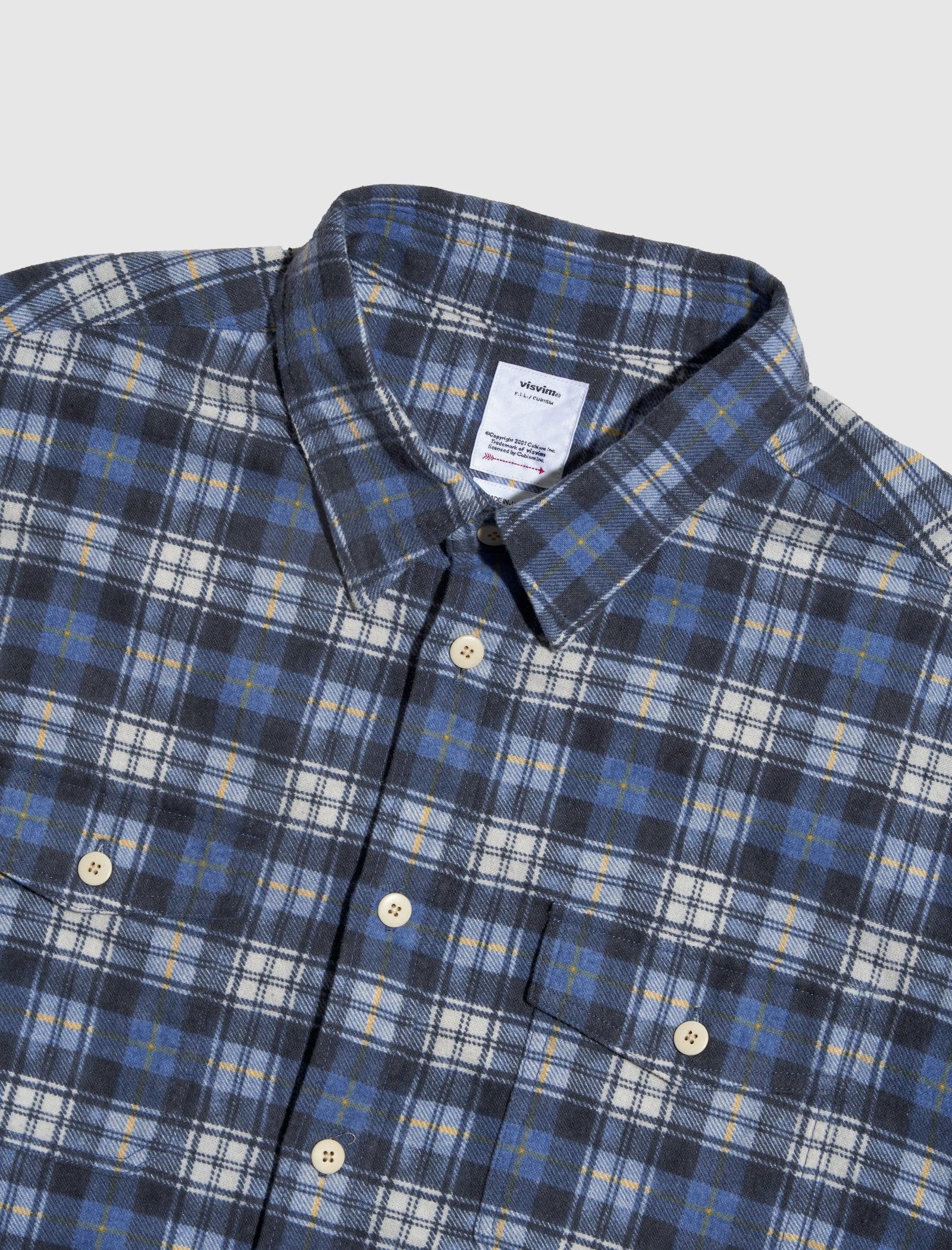 Visvim Pioneer Khadi Check Ls Shirt in Blue for Men | Lyst