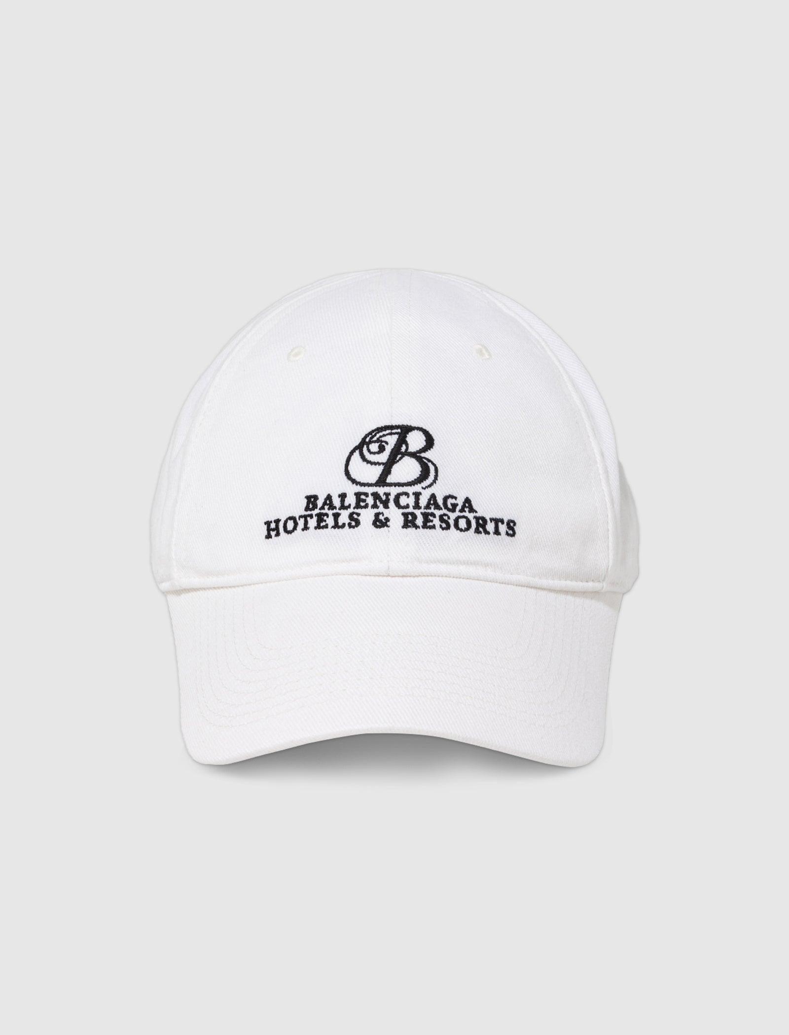 Balenciaga Resorts Logo Cap in White for Men | Lyst