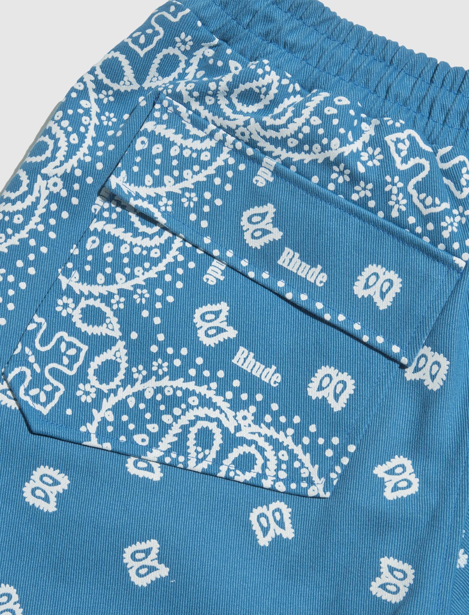 Rhude: Blue Bandana Track Shirt