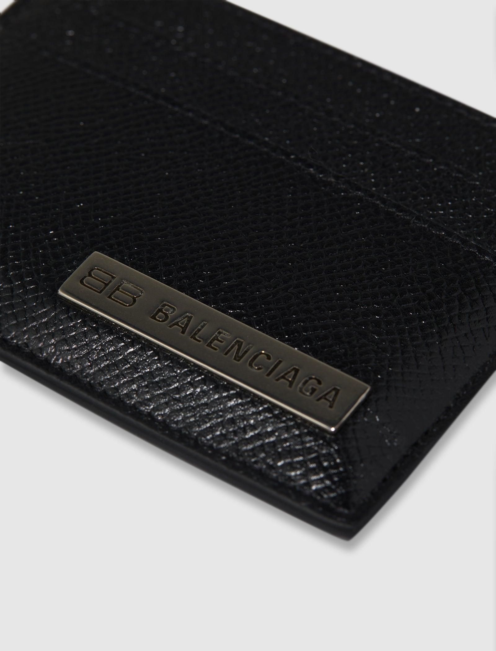 新品★Balenciaga  Plate Card Holder Black