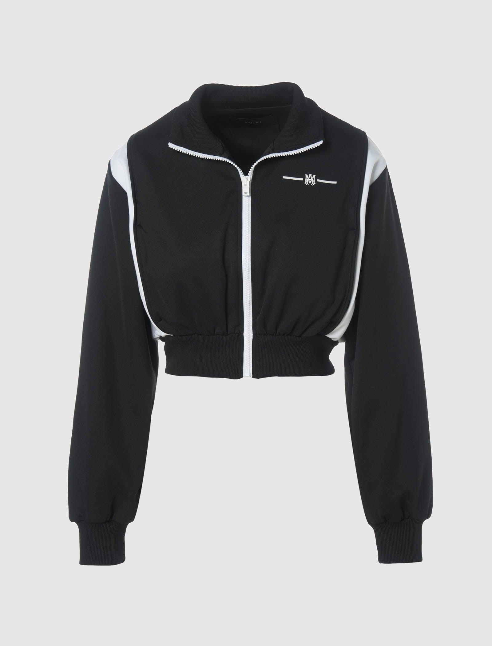 Amiri Ma Cropped Track Jacket in Black Lyst