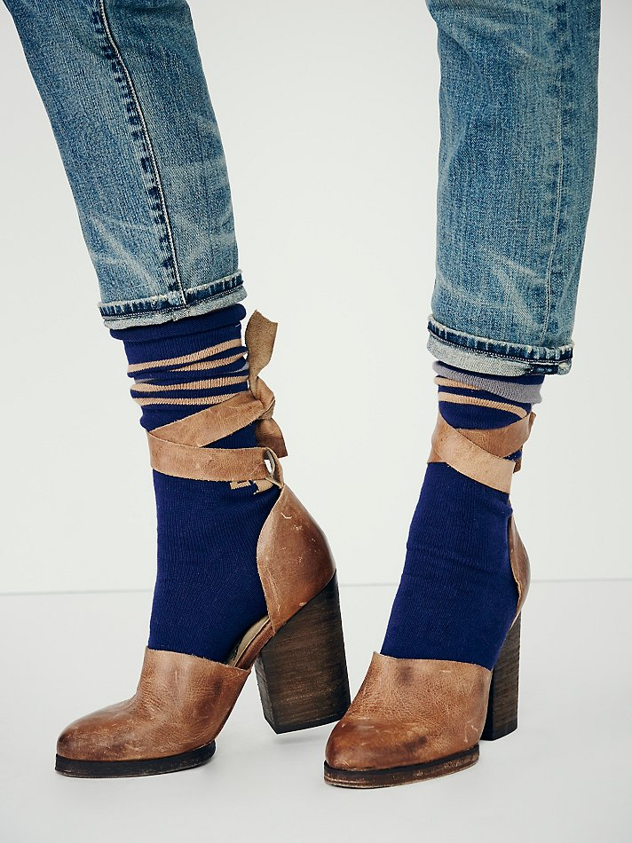 Free People Cora Wrap Heel in Tan 