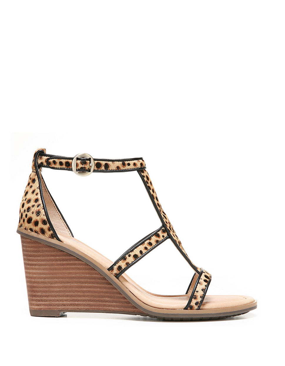 dr scholl's leopard wedge