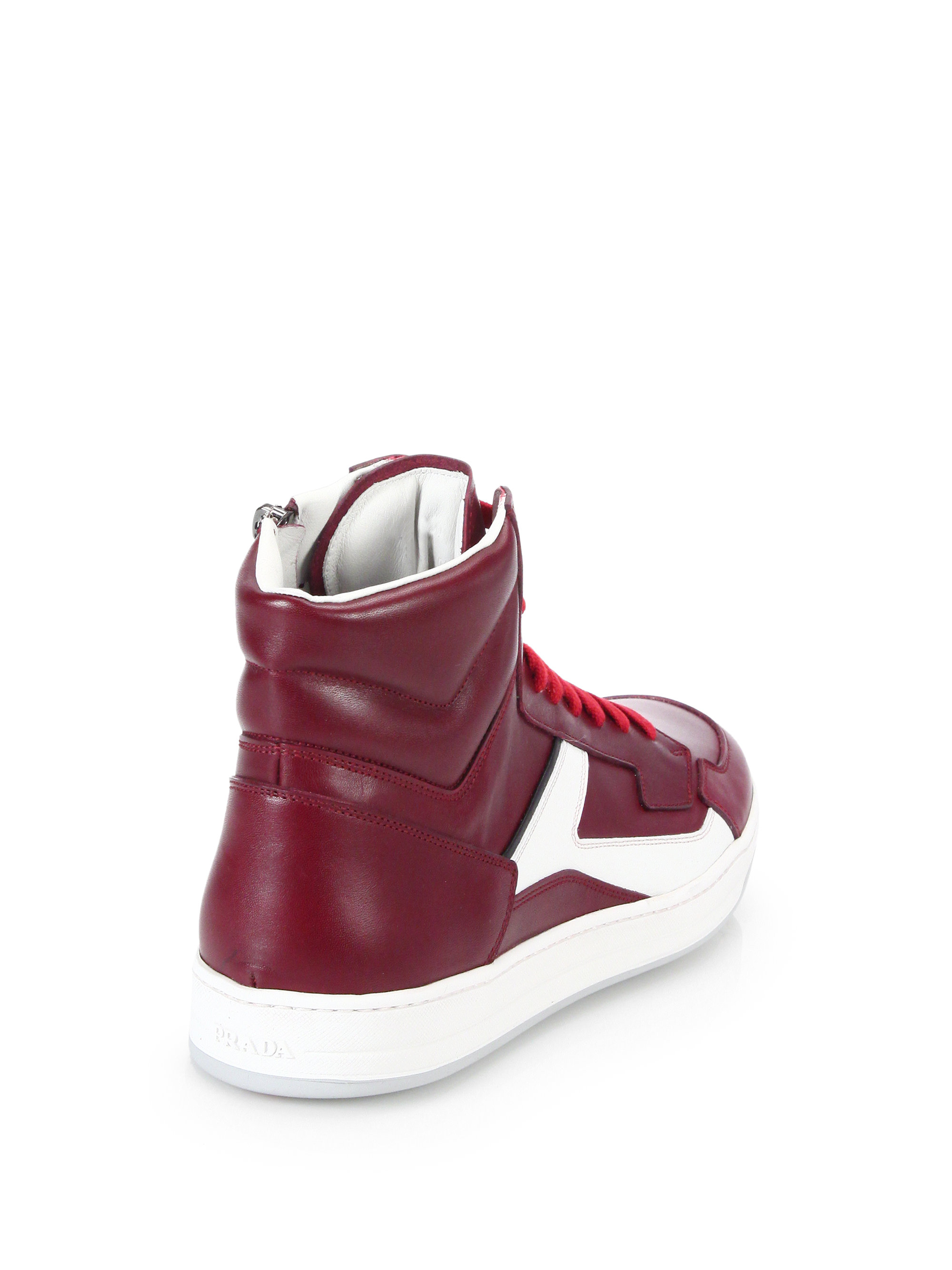 hightop prada shoes