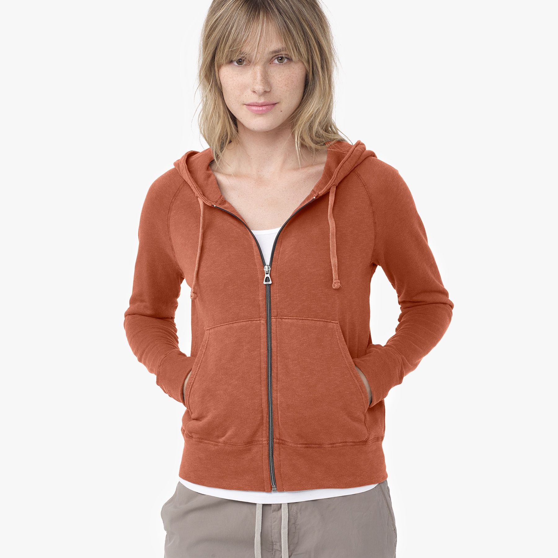 james perse vintage fleece hoodie