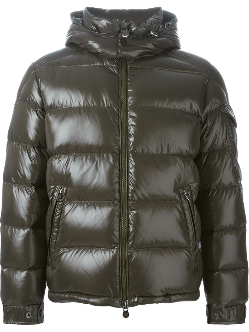 Moncler 'maya' Padded Jacket in Green for Men | Lyst