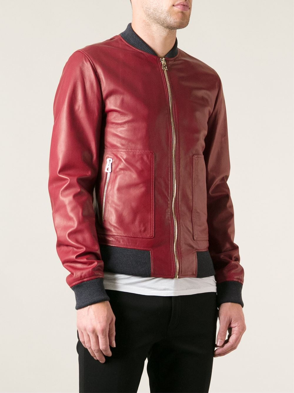 Dolce & Gabbana Classic Bomber Jacket in Red for Men - Lyst