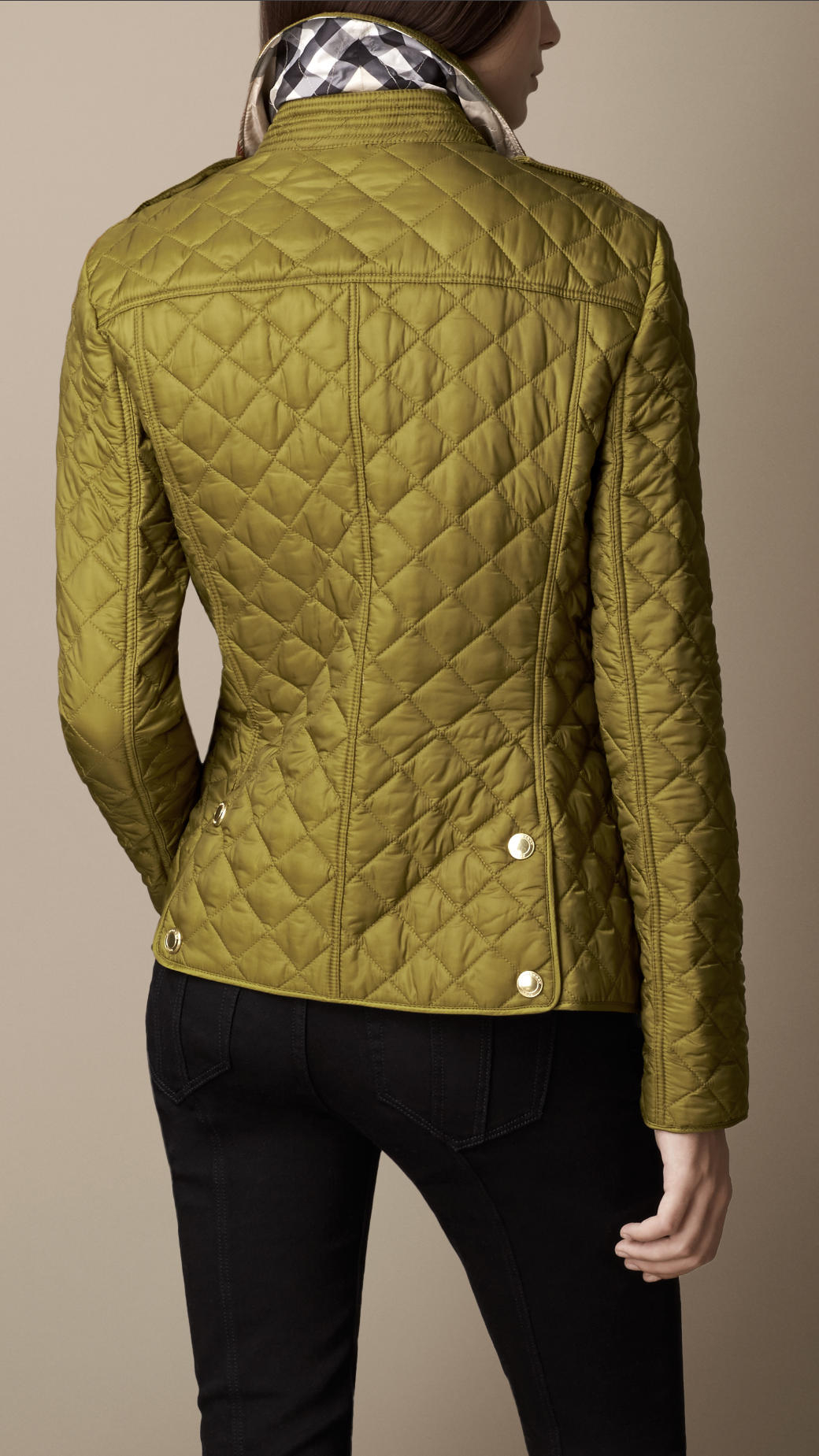 Lyst - Burberry Heritage Quilted Jacket in Green