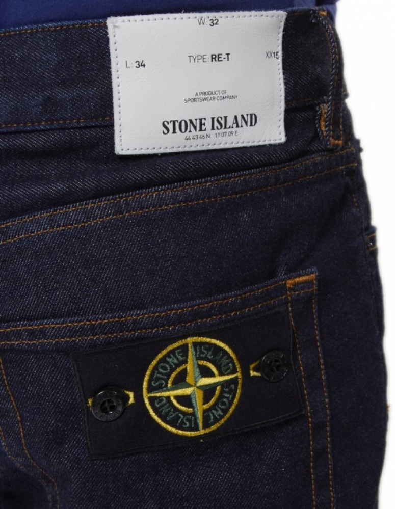 dark blue stone island jeans