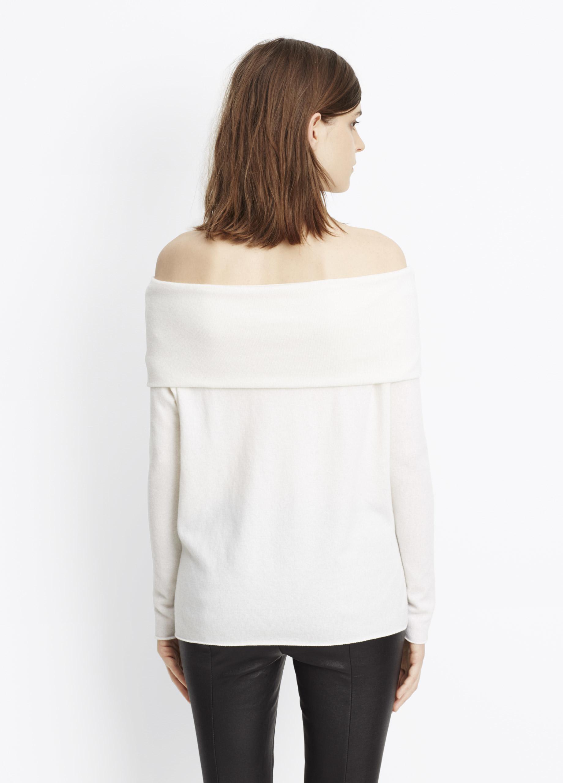 Create Your Free Account The off the shoulder design includes a straight cut neckline that includes sleeves that appear detached from the rest of the garment. Simple to care for, and available in three different colors, this is the blouse that wil instantly become your favorite throughout the summer.