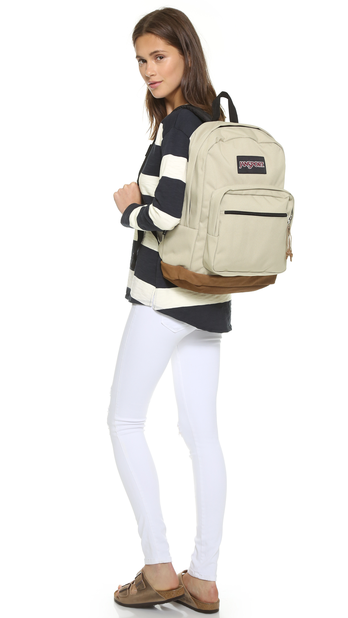 jansport right pack desert beige