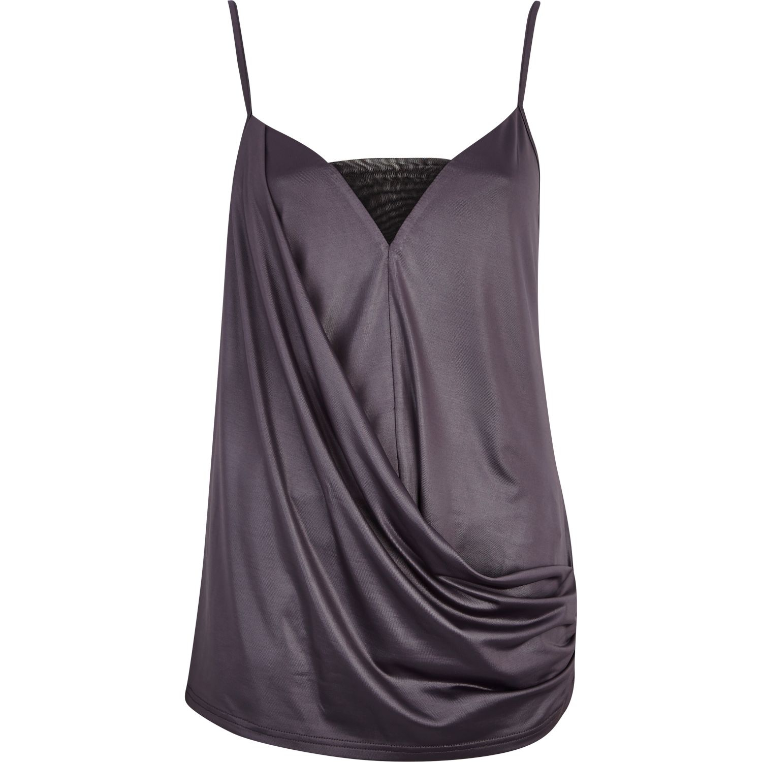 river island draped satin top
