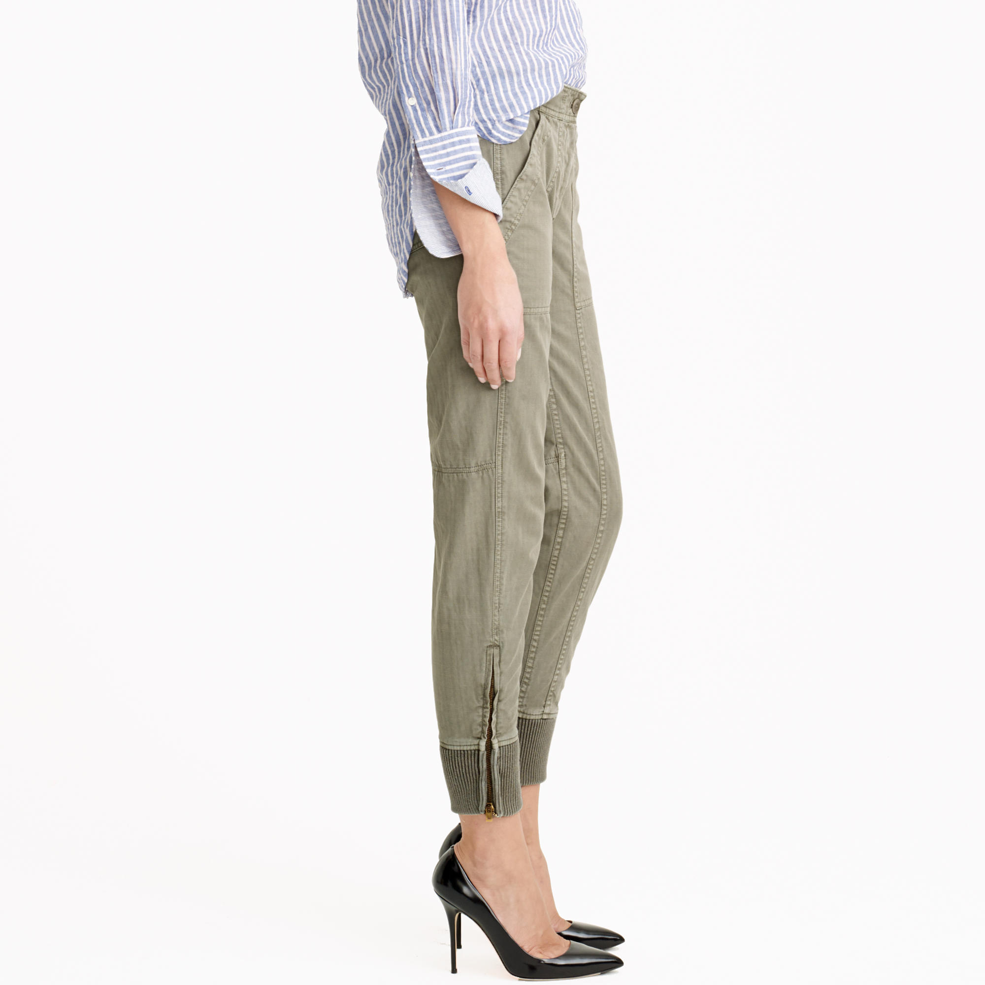 Lyst - J.Crew Ankle-zip Cargo Pant in Green