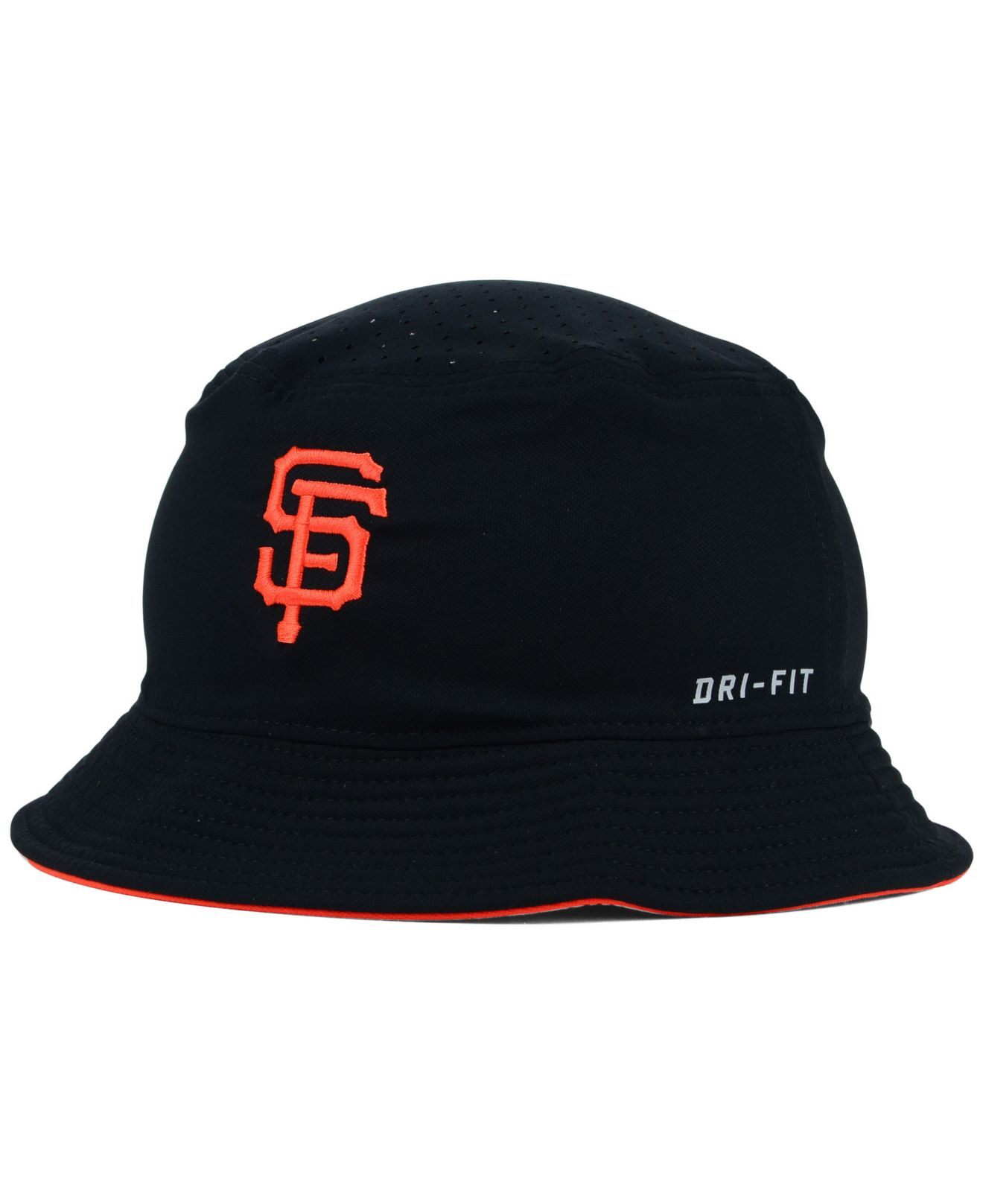 Nike San Francisco Giants Vapor Dri-Fit Bucket Hat in Black for