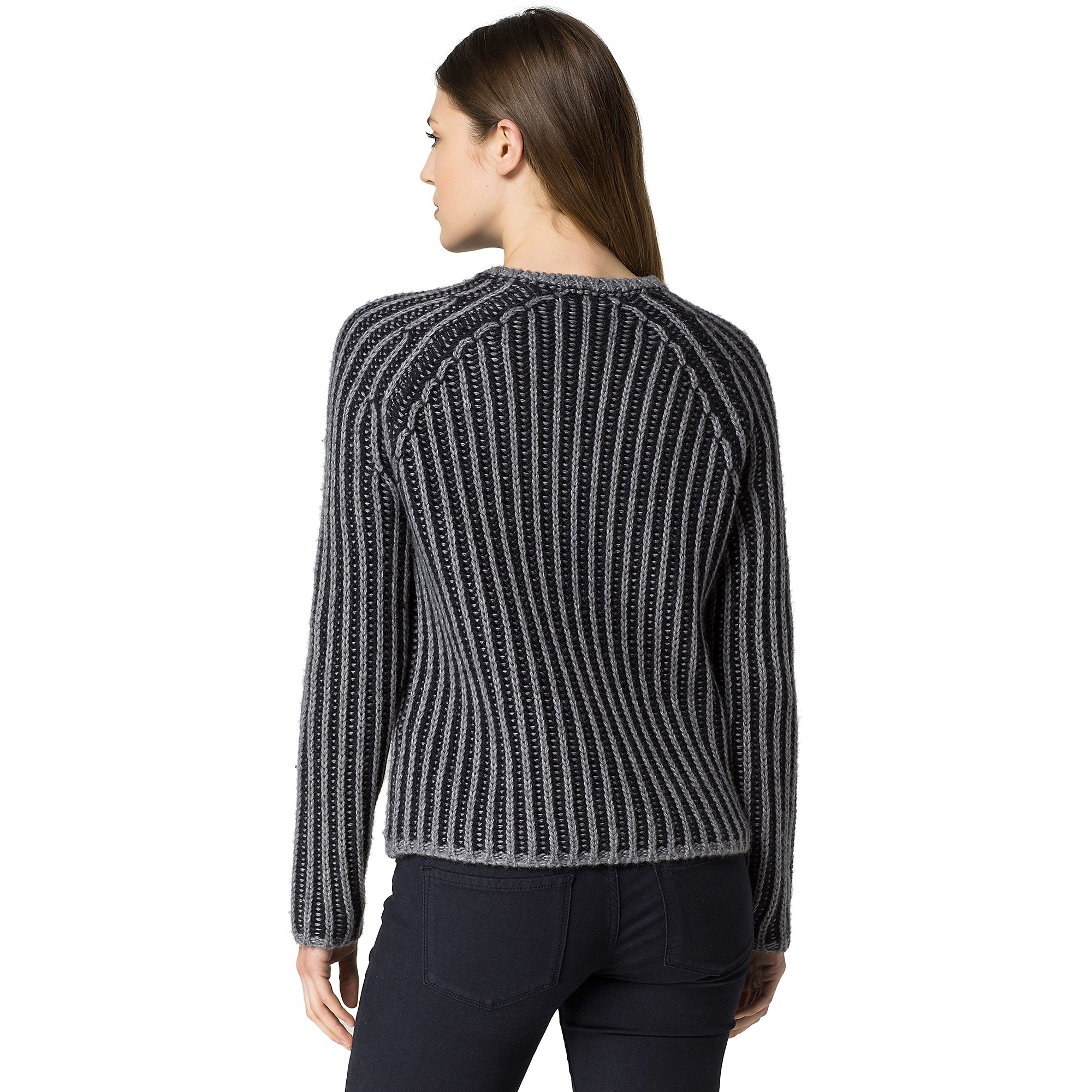 grey varsity sweater