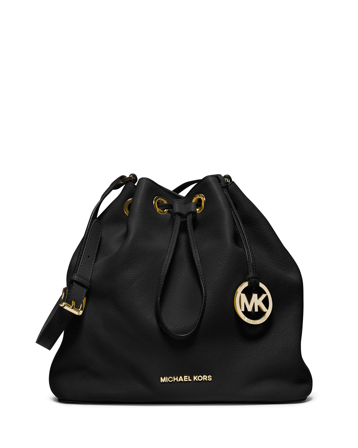 Lyst Michael Kors Michael Large Jules Drawstring Shoulder Bag in Black