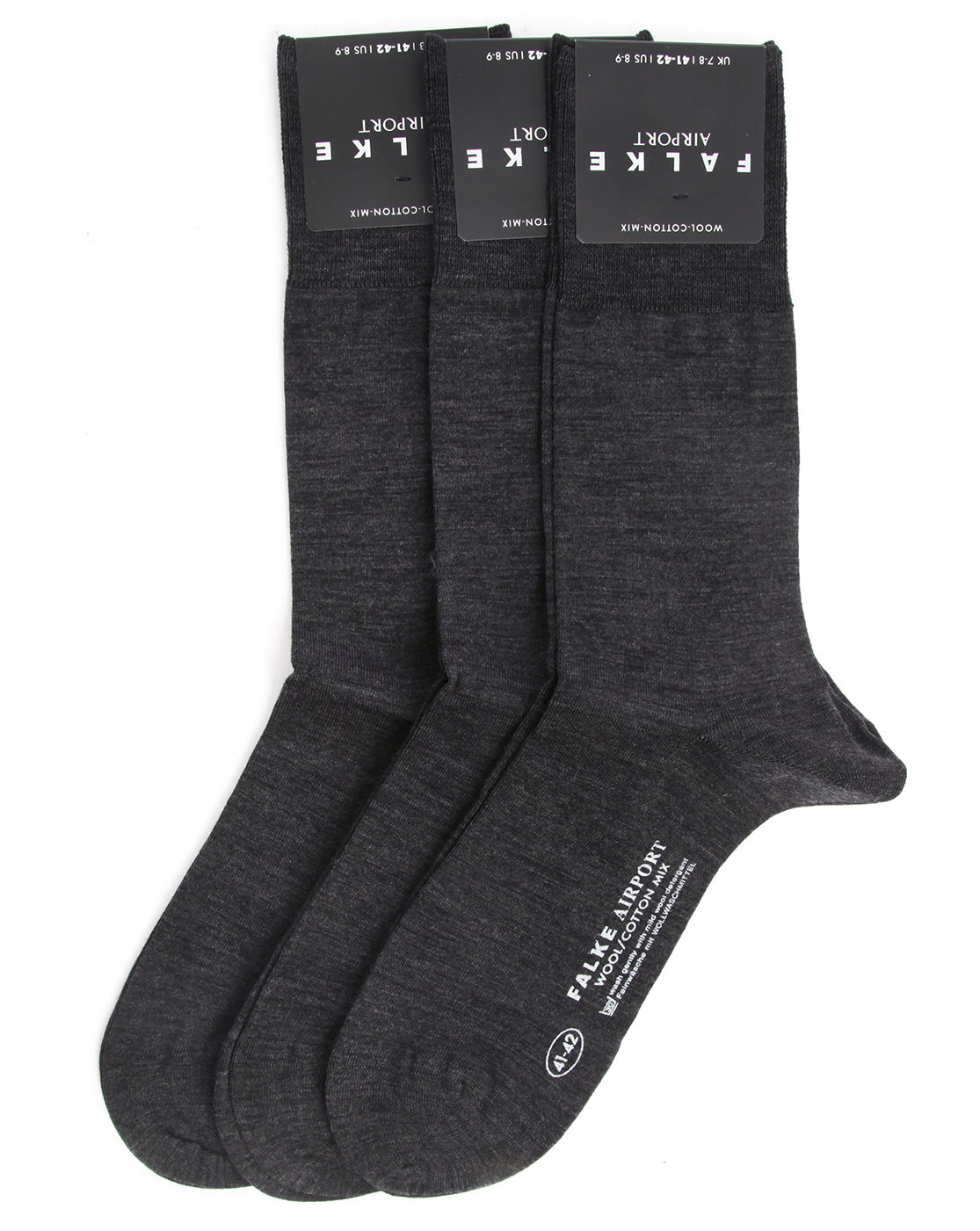 Falke Airport 3-pack Dark Grey Socks in Gray for Men (grey) | Lyst